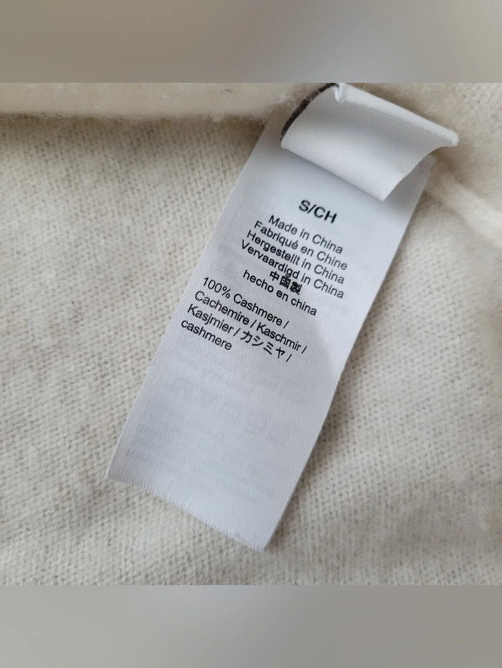 J. Crew 100% Cashmere Crewneck Boyfriend Sweater Ivory Cream Crew Neck Small